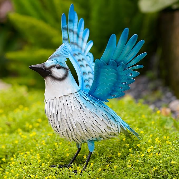 Handcrafted 3D Bird Metal Statue | Metal Art | Hand Painted Art