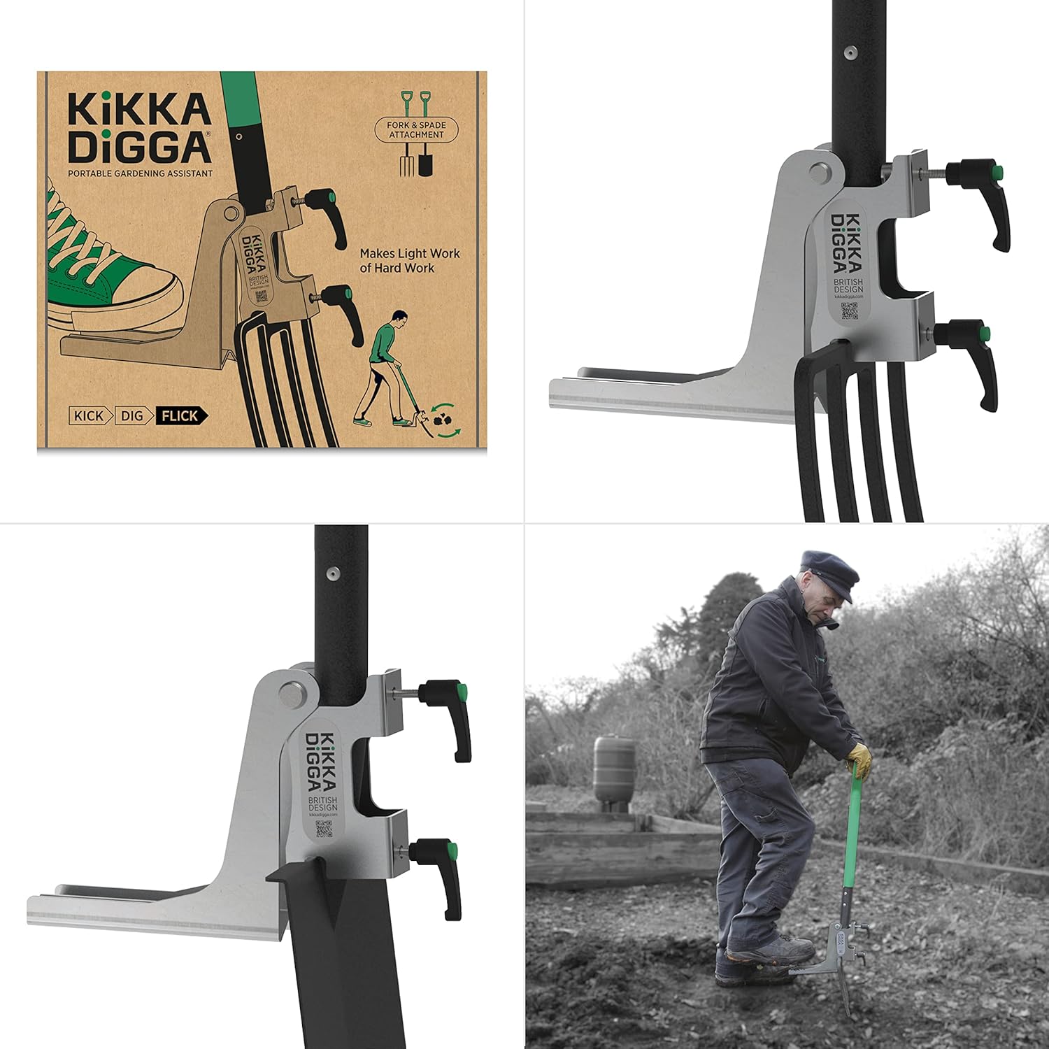 Portable Digging Assistant |Suitable For Garden Fork or Spade