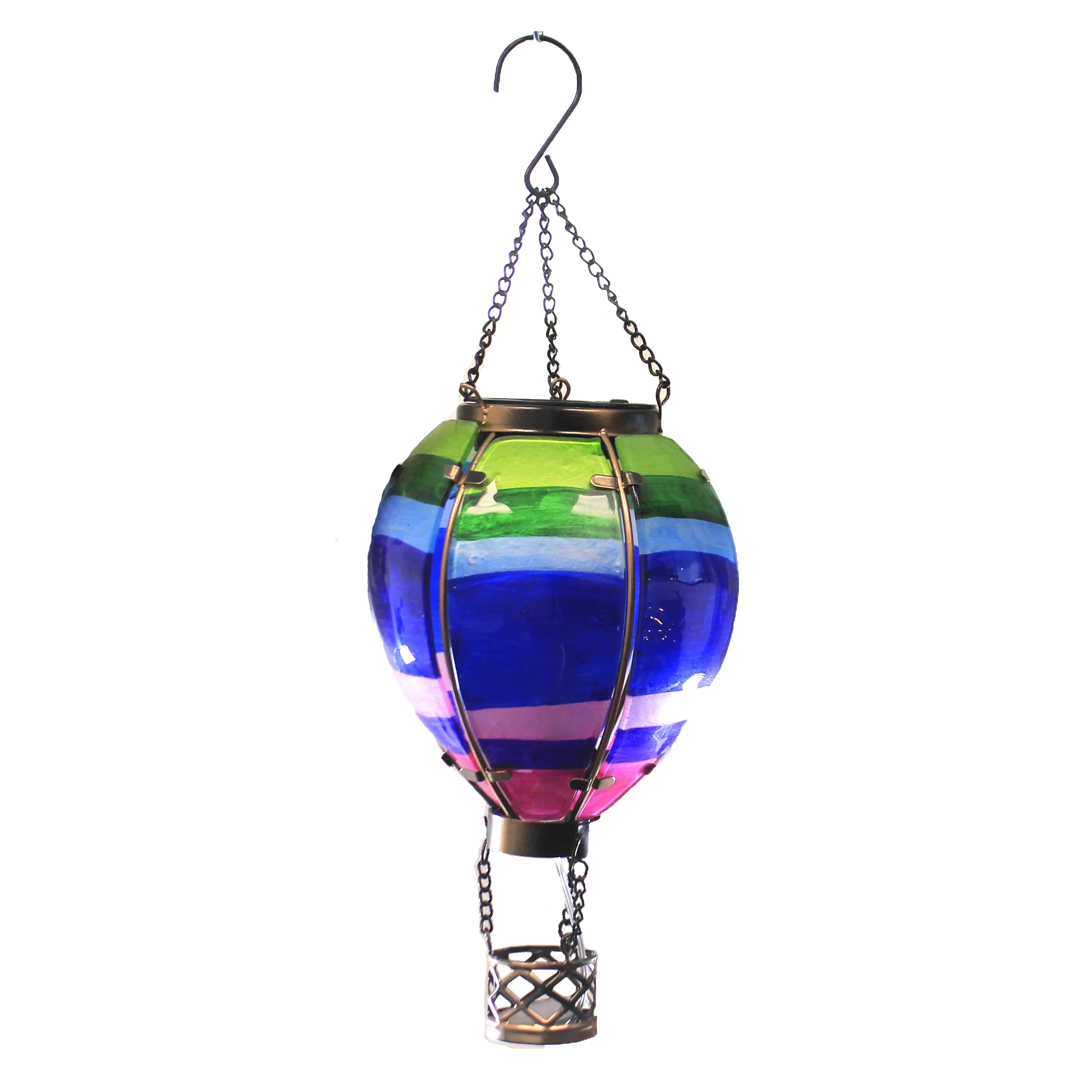 Solar Hot Air Balloon Lantern - Stripes