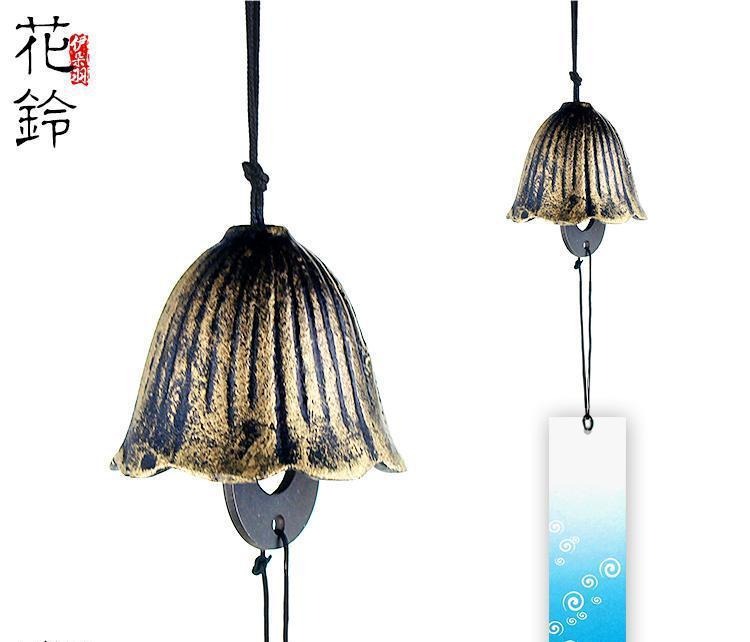 Japanese cast iron wind chime hanging
