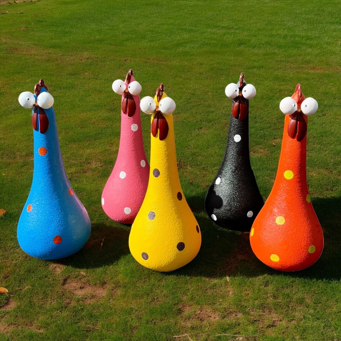  Funny Silly Chicken Summer Garden Decoration