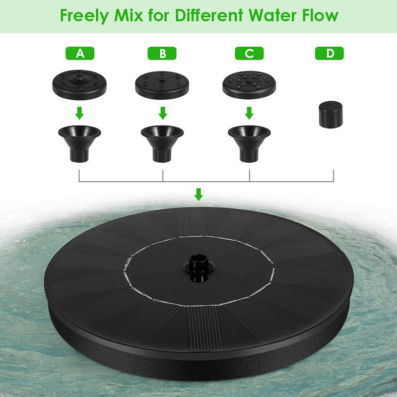 SOLAR POWER BIRD WATER FOUNTAIN