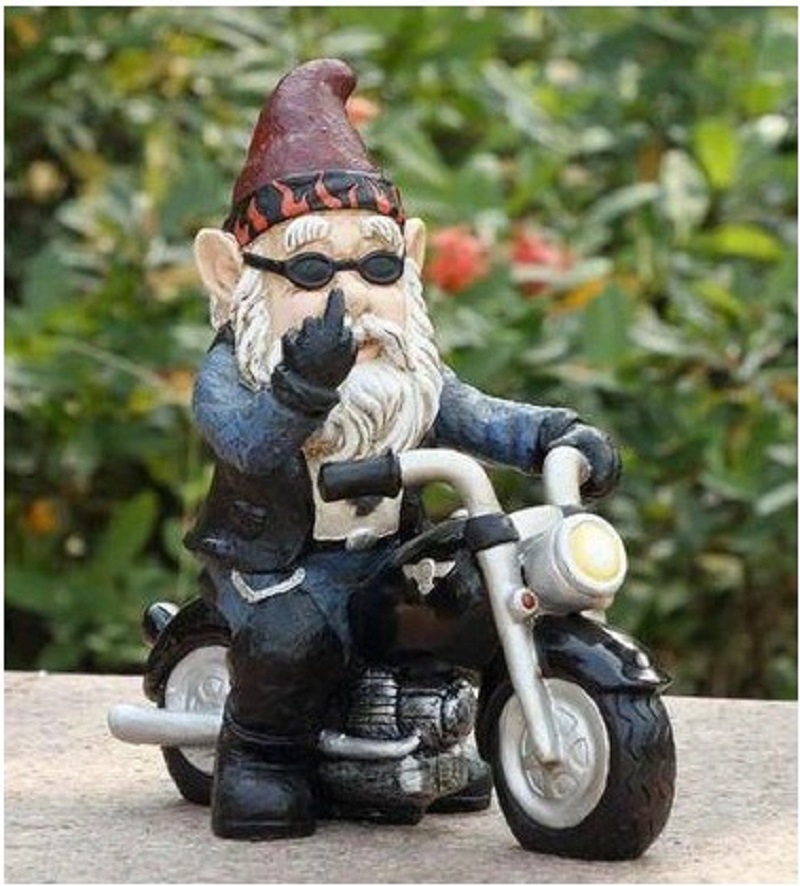 Funny garden gnomes