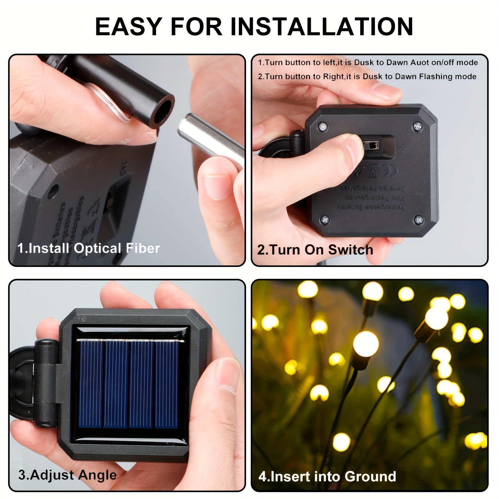 🔥As low as $11.99- Solar Powered Firefly Garden Light