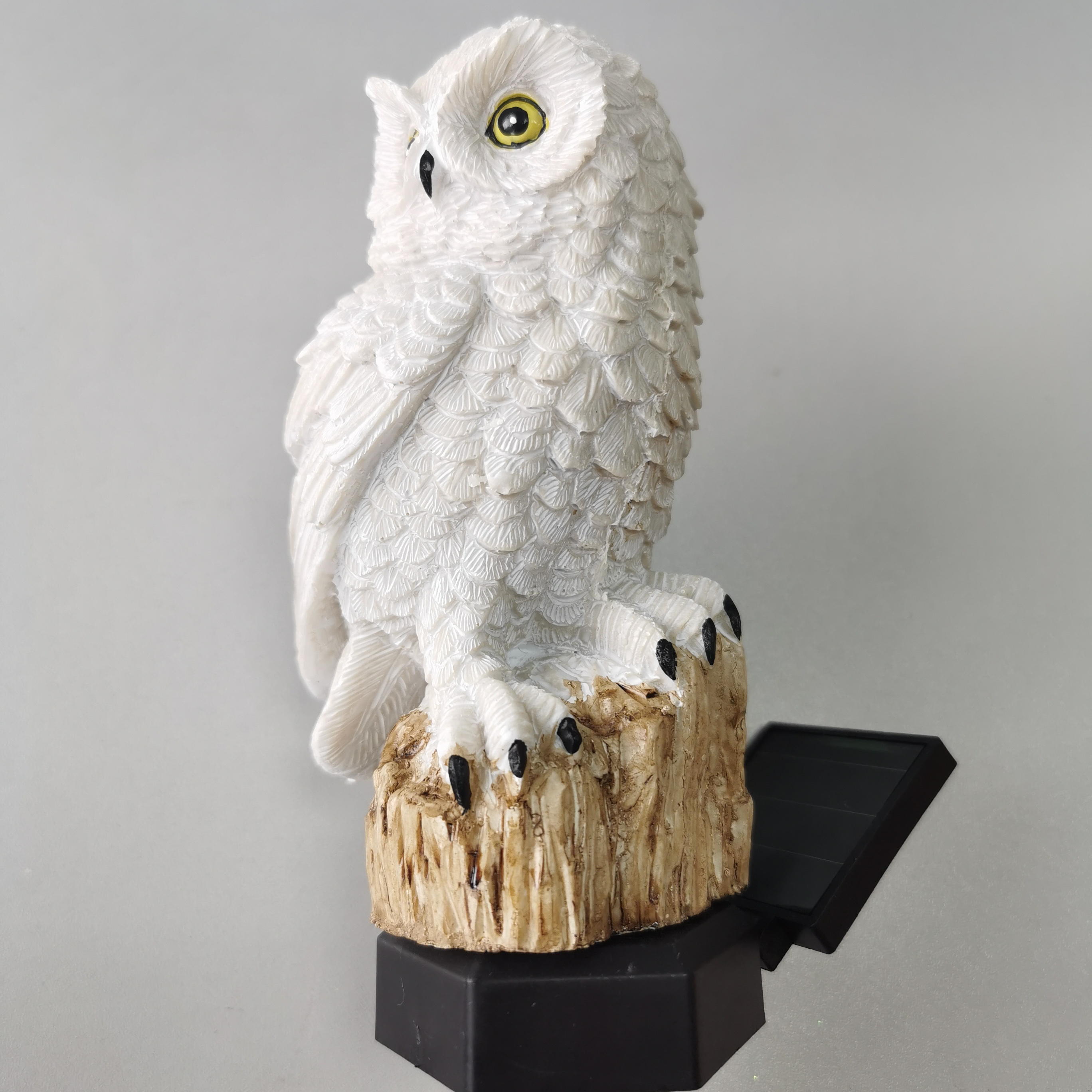 1pc, Owl Solar LED Lights, Solar Garden Lights Outdoor Decor, Resin Garden Waterproof Decorations, Outdoor Yard Pathway Outside Patio Lawn Decor, To Scare Birds Away