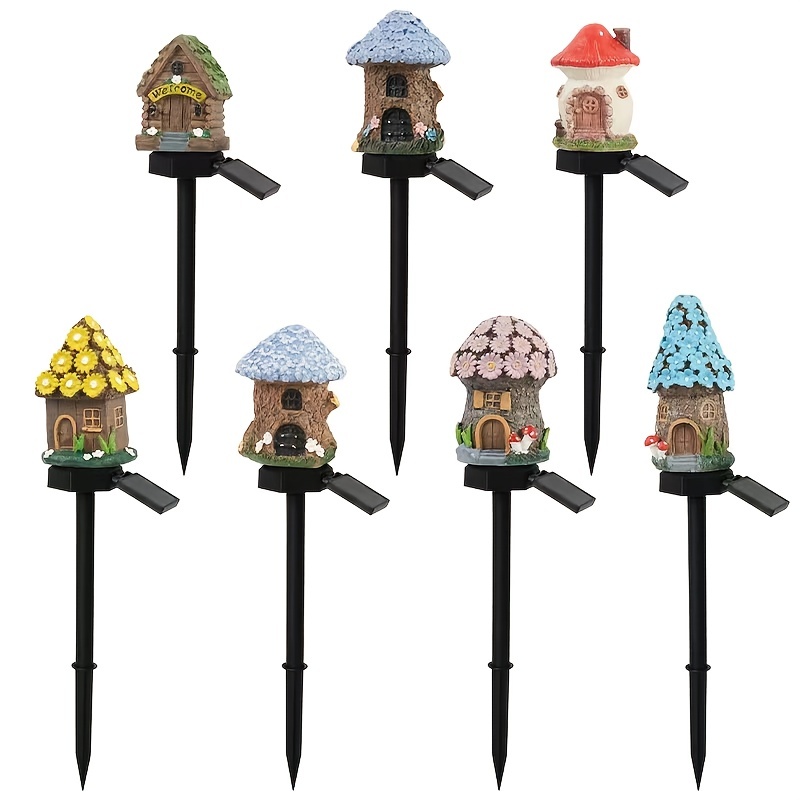 Solar Garden Decor Light, Large Fairy Outdoor Statues, Solar Gnome Figurine Lights