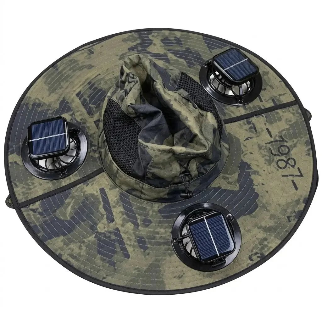 2026 New Solar-Fan Cooling Hat - UPF50+ Sun Protection, Triple-Power Rechargeable, & Water-Resistant