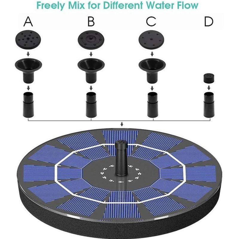 SOLAR POWER BIRD WATER FOUNTAIN
