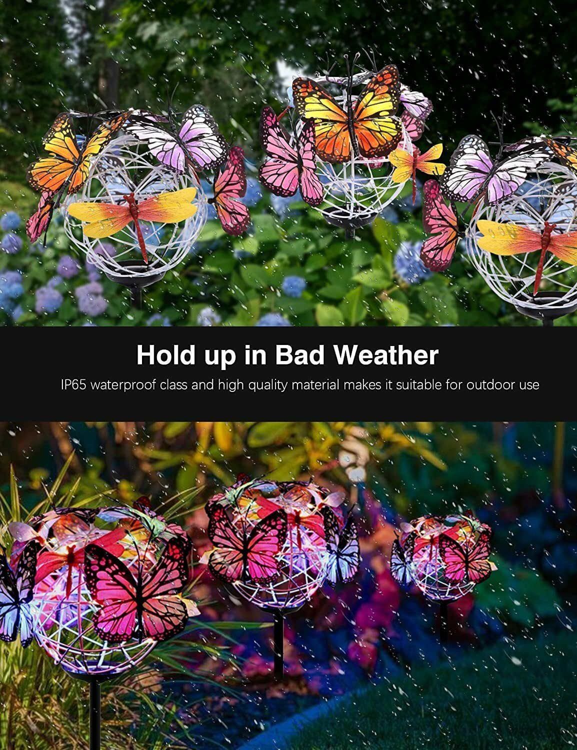  Solar Butterfly Stake Lights 🦋