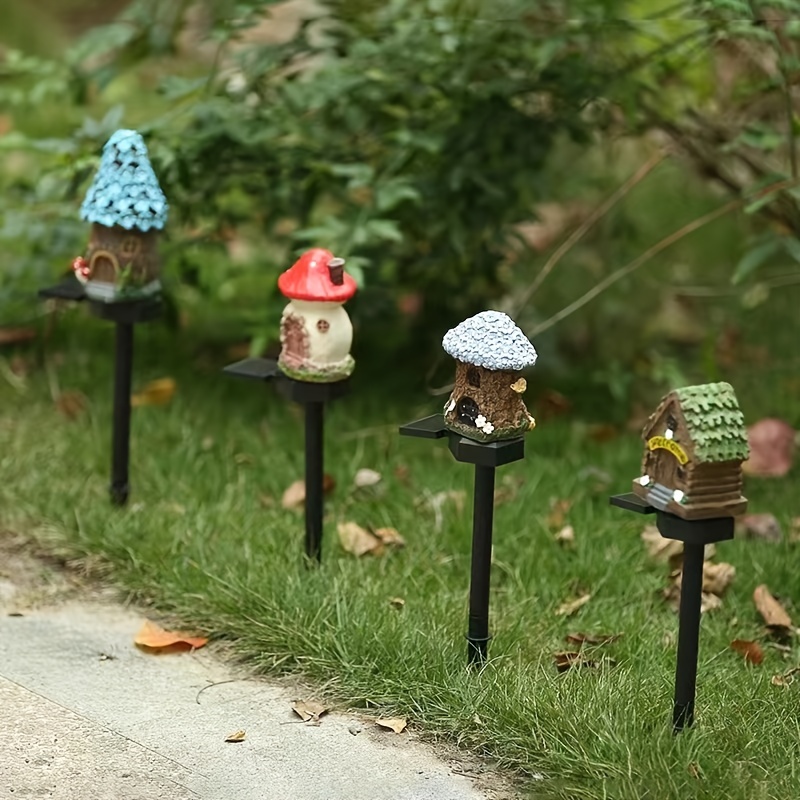 Solar Garden Decor Light, Large Fairy Outdoor Statues, Solar Gnome Figurine Lights