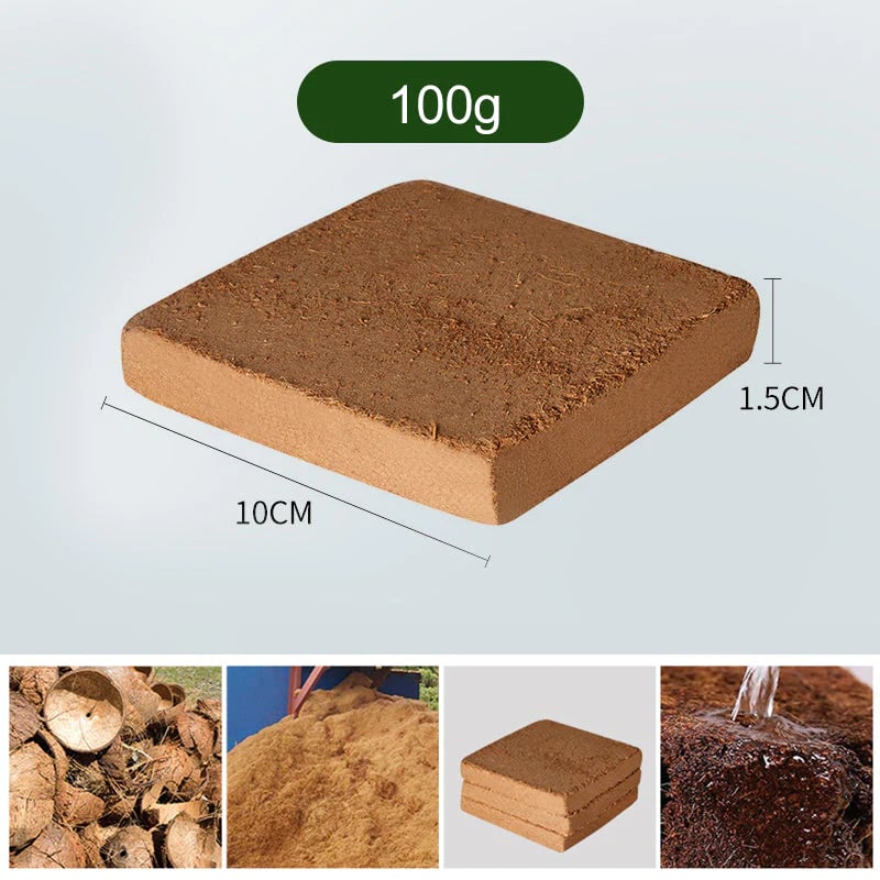 Magic Coconut Coir Fiber Bricks Organic Soil(Collected from Pacific island countries)