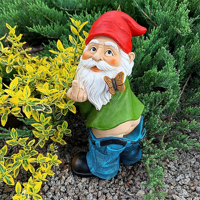 Funny garden gnomes
