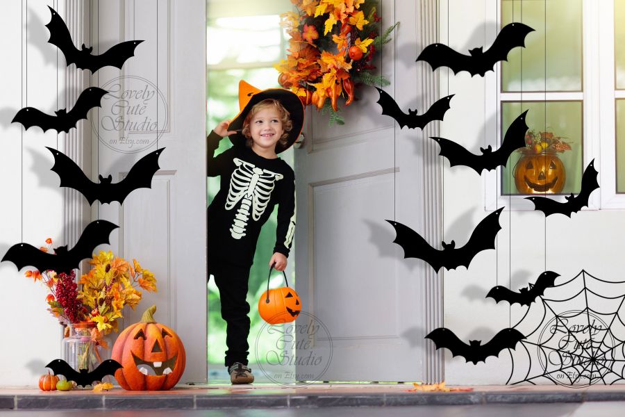 Hanging Bat Halloween Decoration