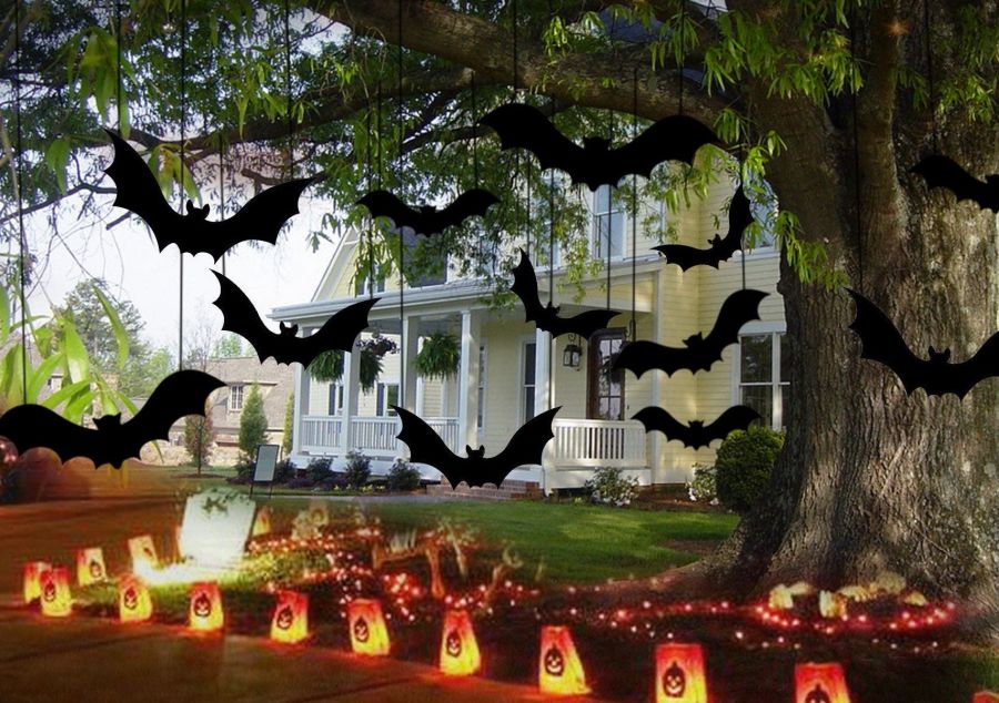 Hanging Bat Halloween Decoration