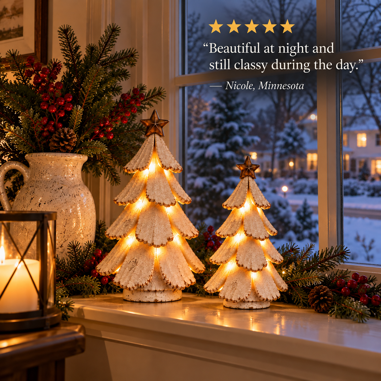 Customer Christmas tree display 6