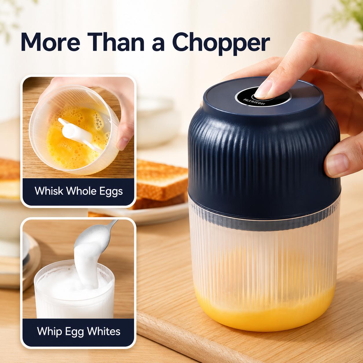 Hot Sale-Electric Mini Portable Veggie Chopper