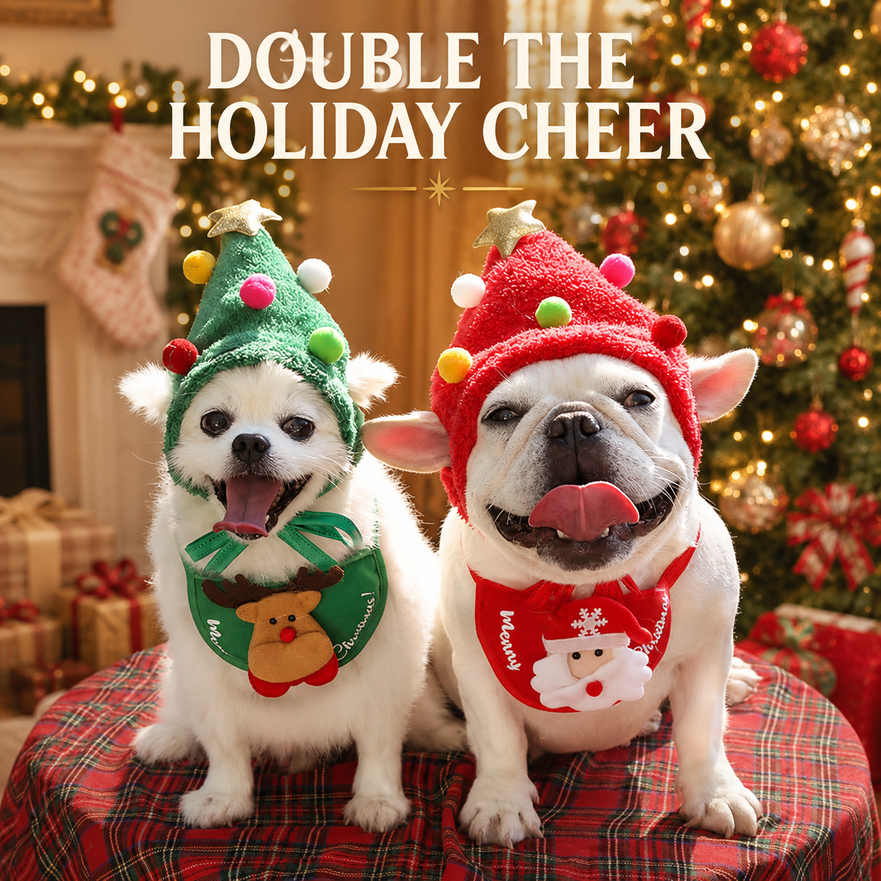 🎄Adorable Christmas Tree Pom-Pom Hat 🔥