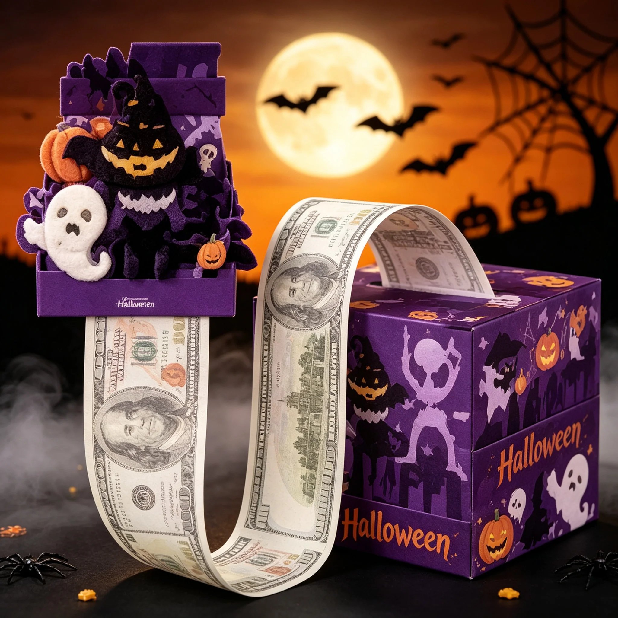 💵🎄 Christmas Money Pull Surprise Box – Fun Cash Gift Holder for Family & Friends 🎁
