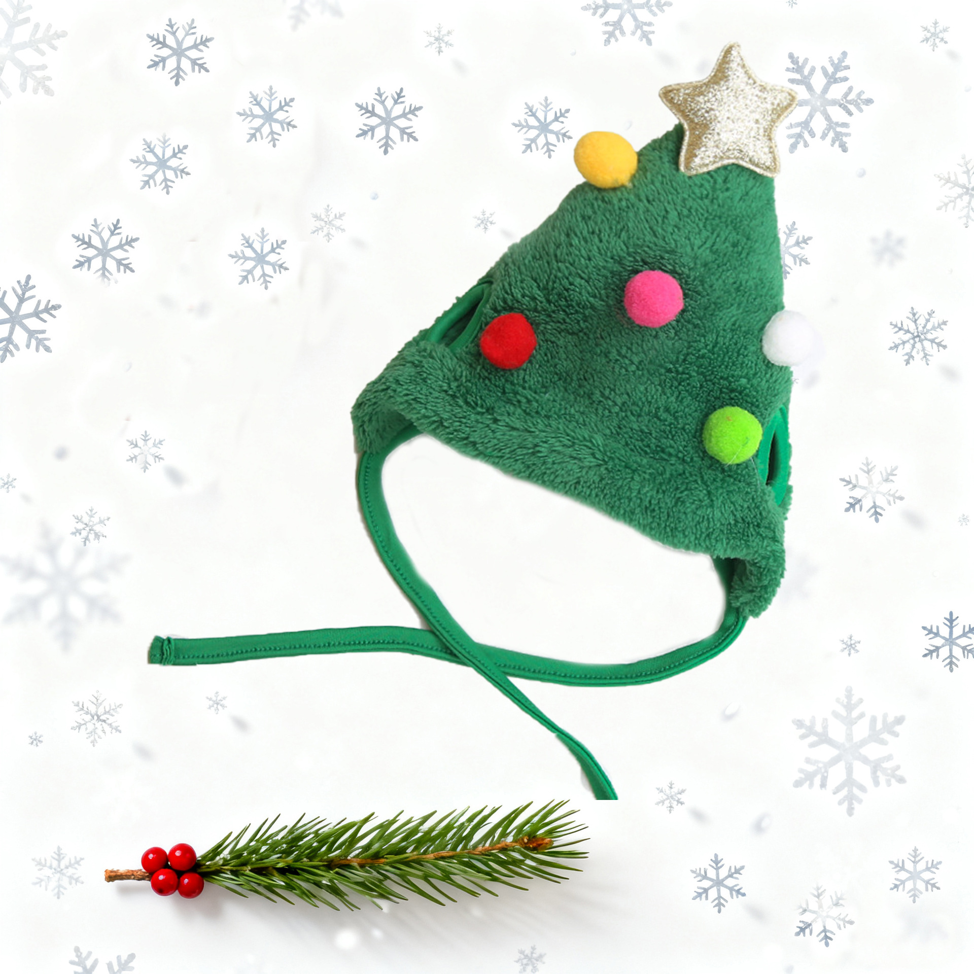 🎄Adorable Christmas Tree Pom-Pom Hat 🔥