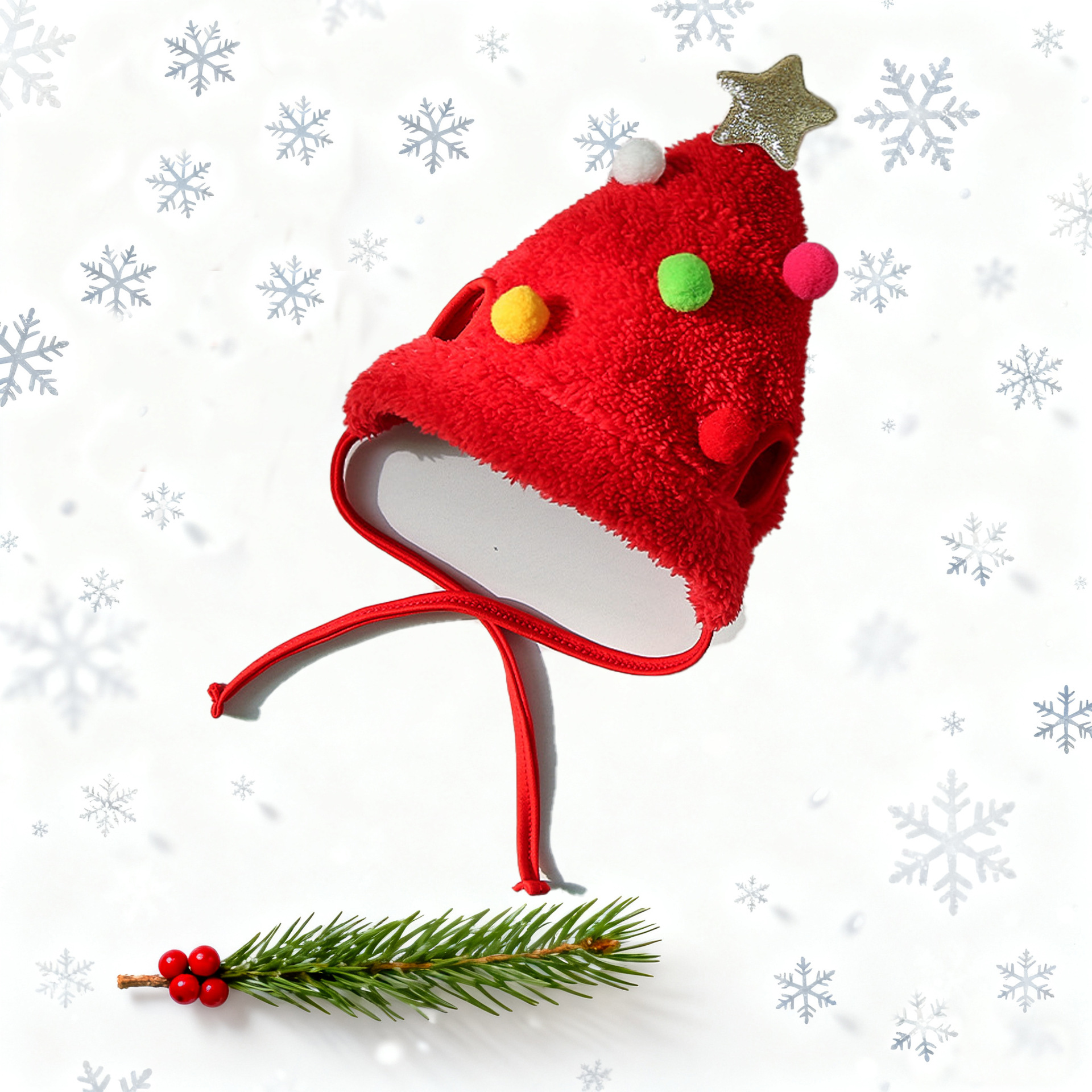 🎄Adorable Christmas Tree Pom-Pom Hat 🔥