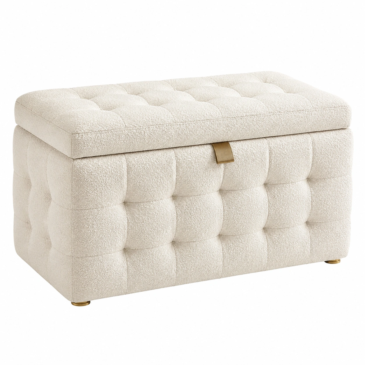 Baul Ottoman Luxe Ivory-roomtrica