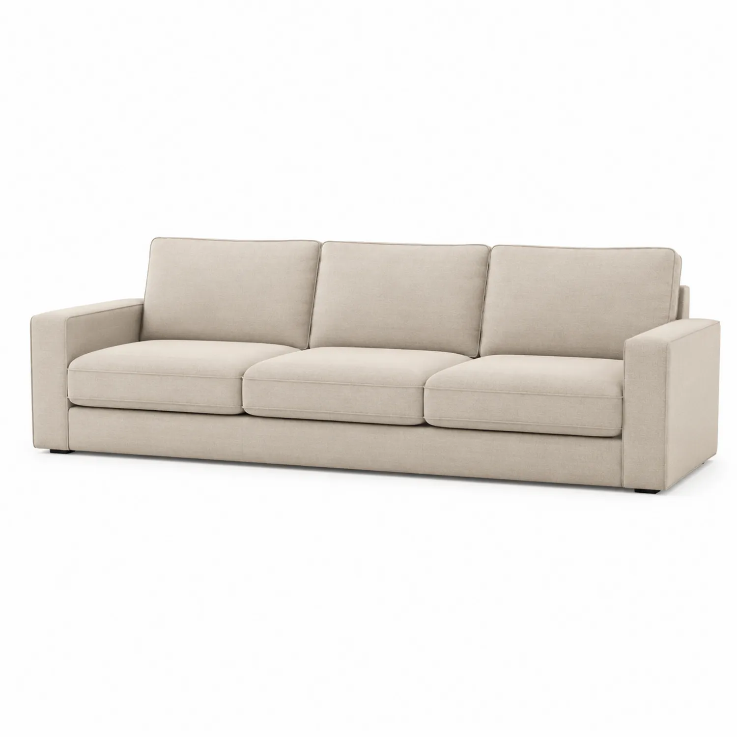 Canapé 3 places en tissu Beige