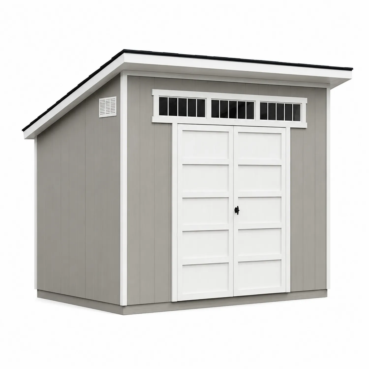 Abri de Jardin en Bois avec Portes Blanches 250x300x220 cm