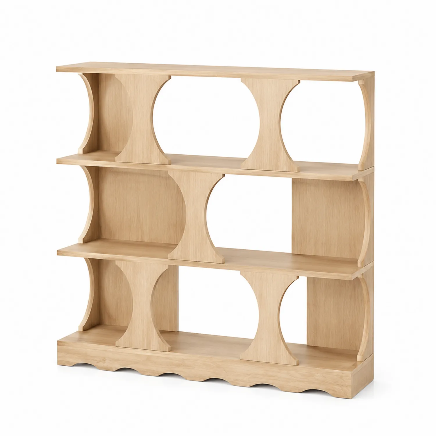Étagère en bois de chêne clair 120cm x 30cm x 100cm