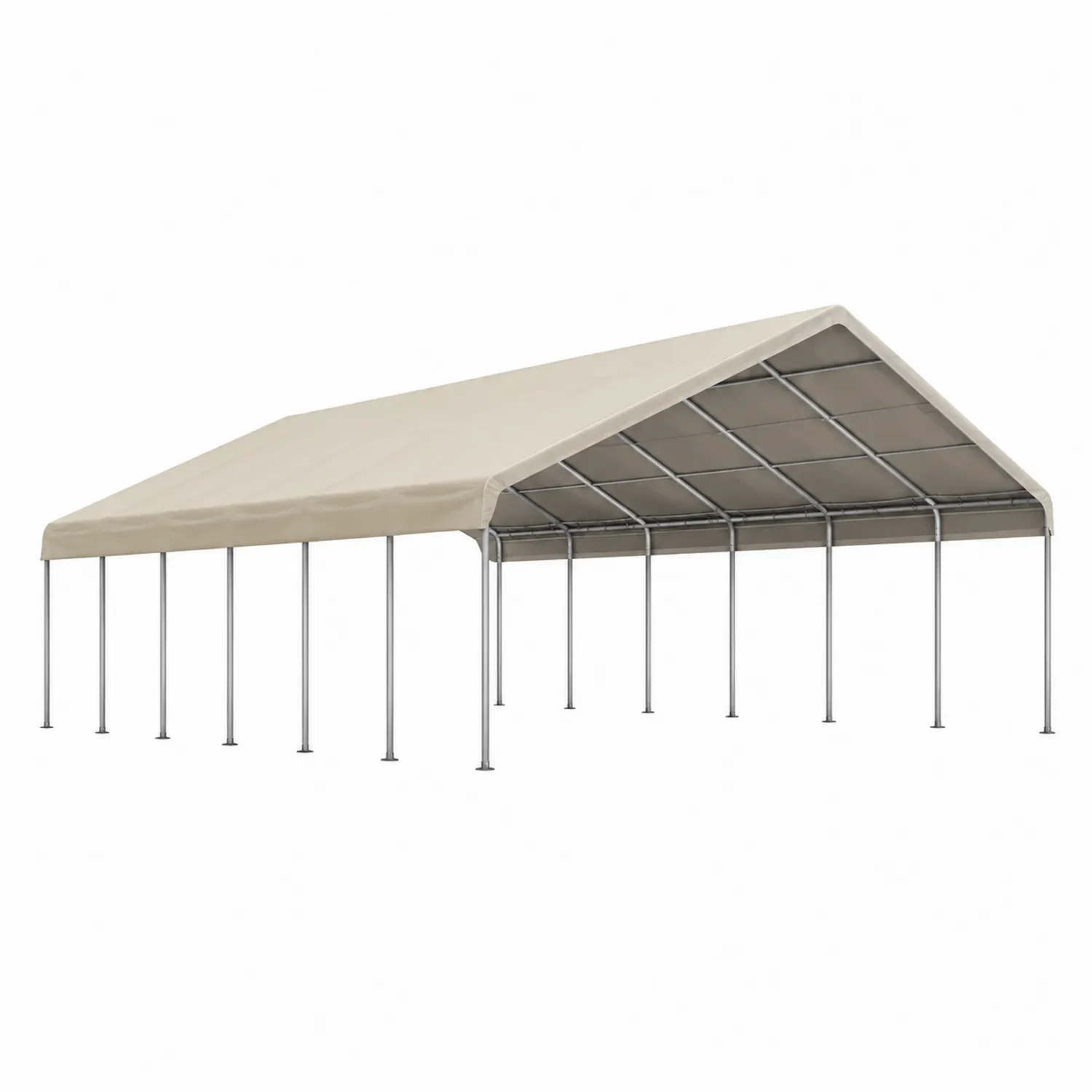 Abri de voiture en acier et PVC 600x300x300 cm