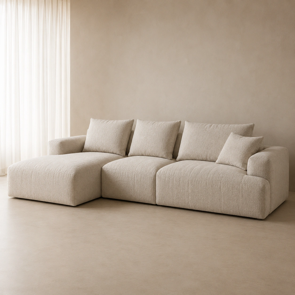 Canape design terracotta arrondi-casaelvo