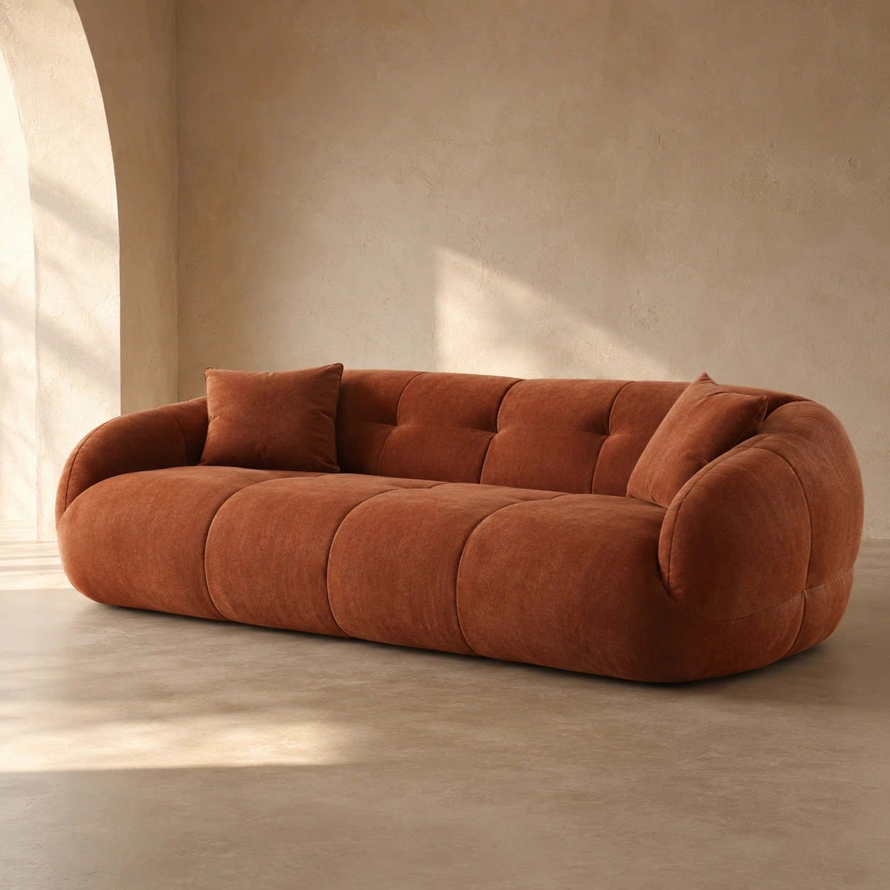 Grand canape boucle blanc casse-casaelvo