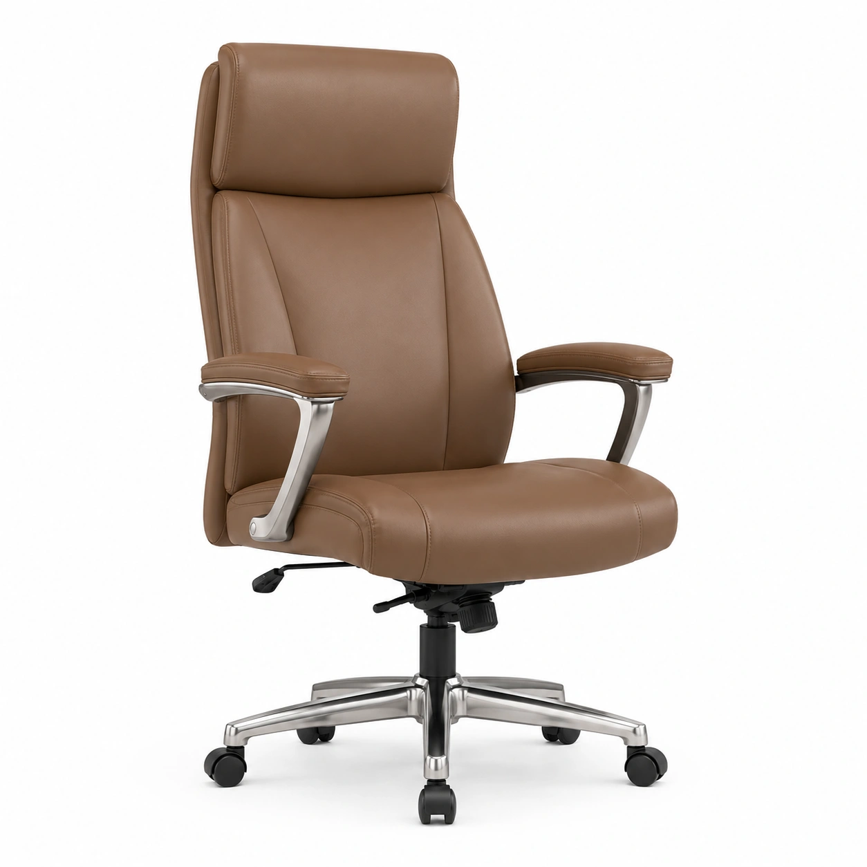 Chaise de bureau gris taupe capitonnee-casaelvo