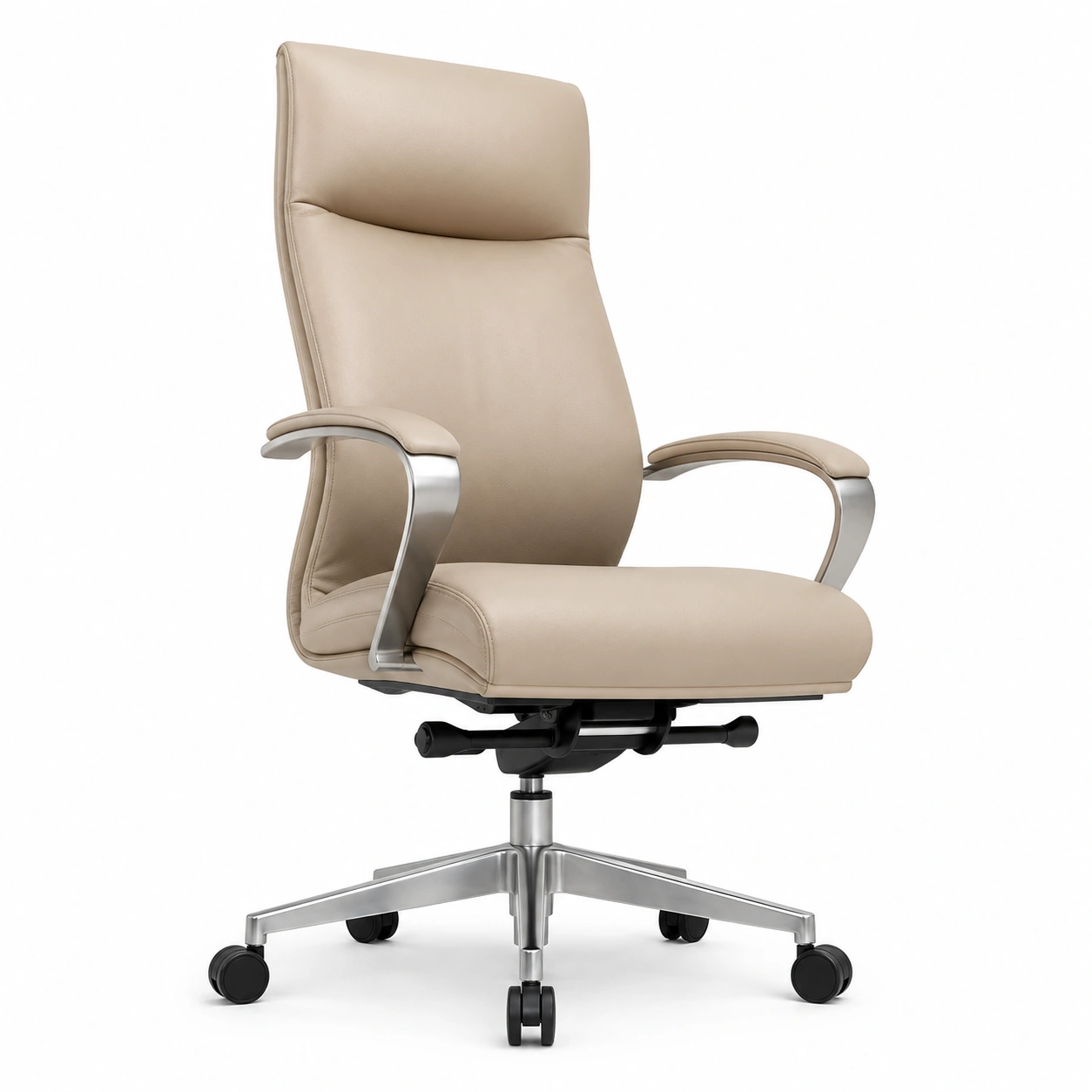 Fauteuil de bureau minimaliste beige-casaelvo