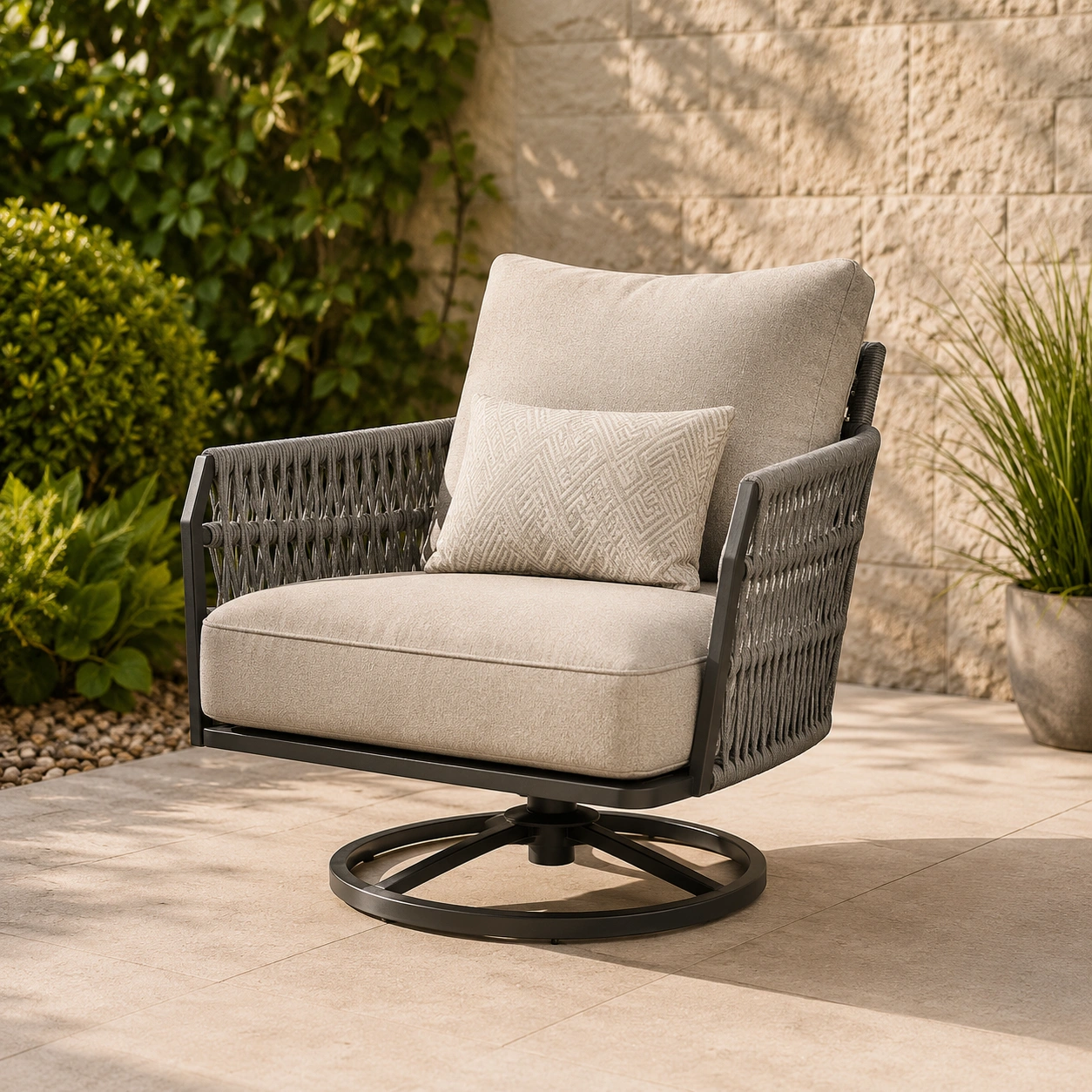 Chaise de jardin pivotante-casaelvo