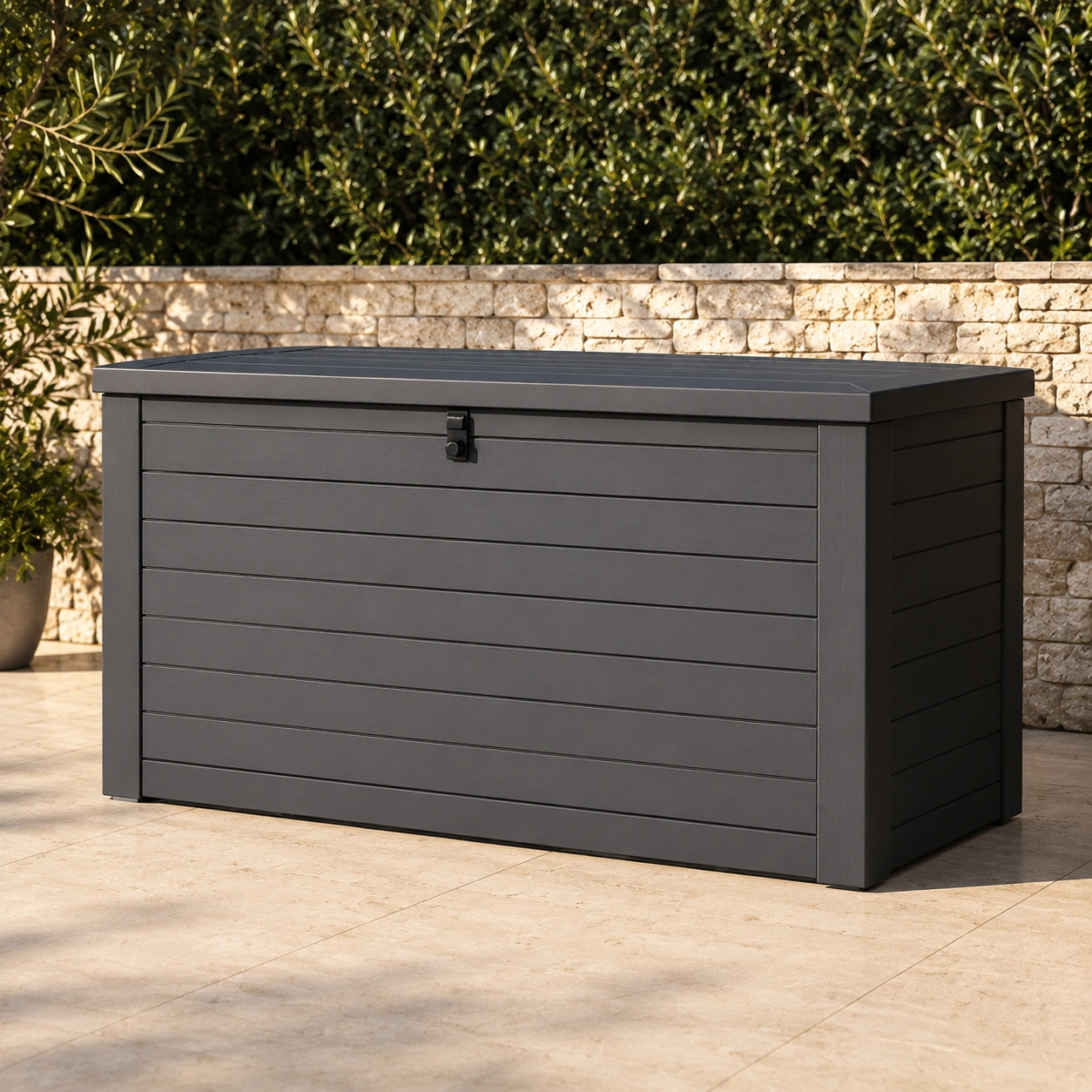 Grand coffre exterieur anthracite-casaelvo
