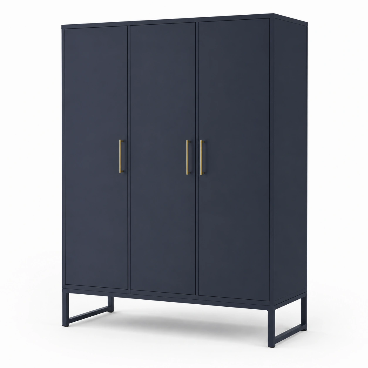Armoire 3 portes bleu nuit moderne-casaelvo