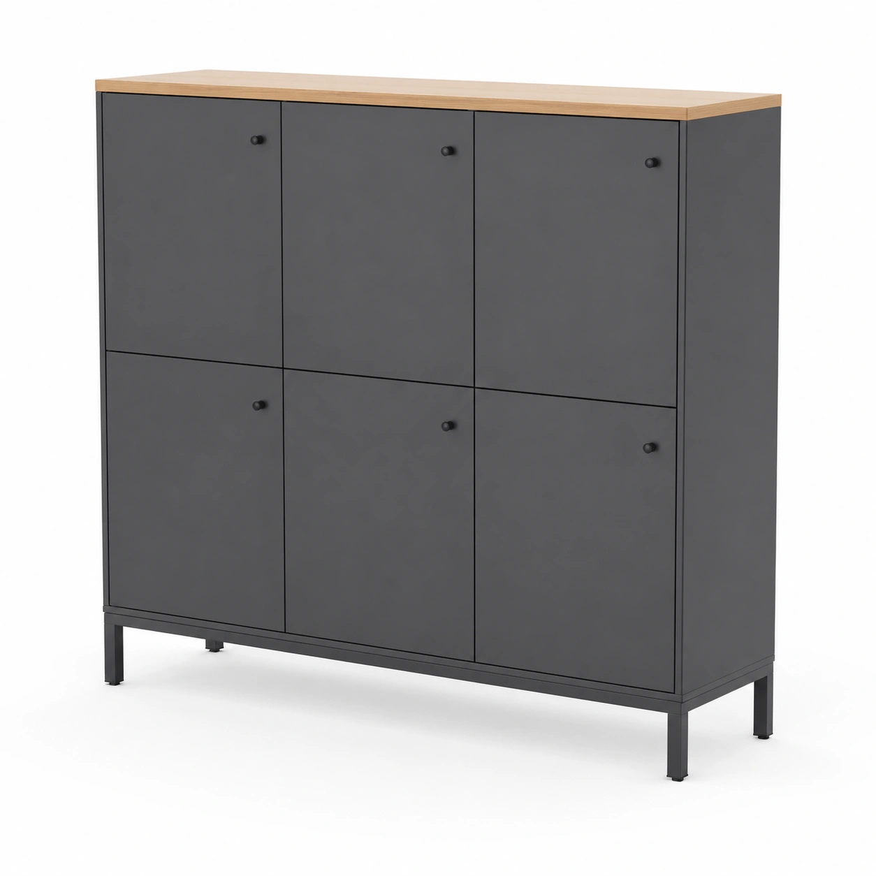 Buffet de rangement 6 portes style moderne-casaelvo