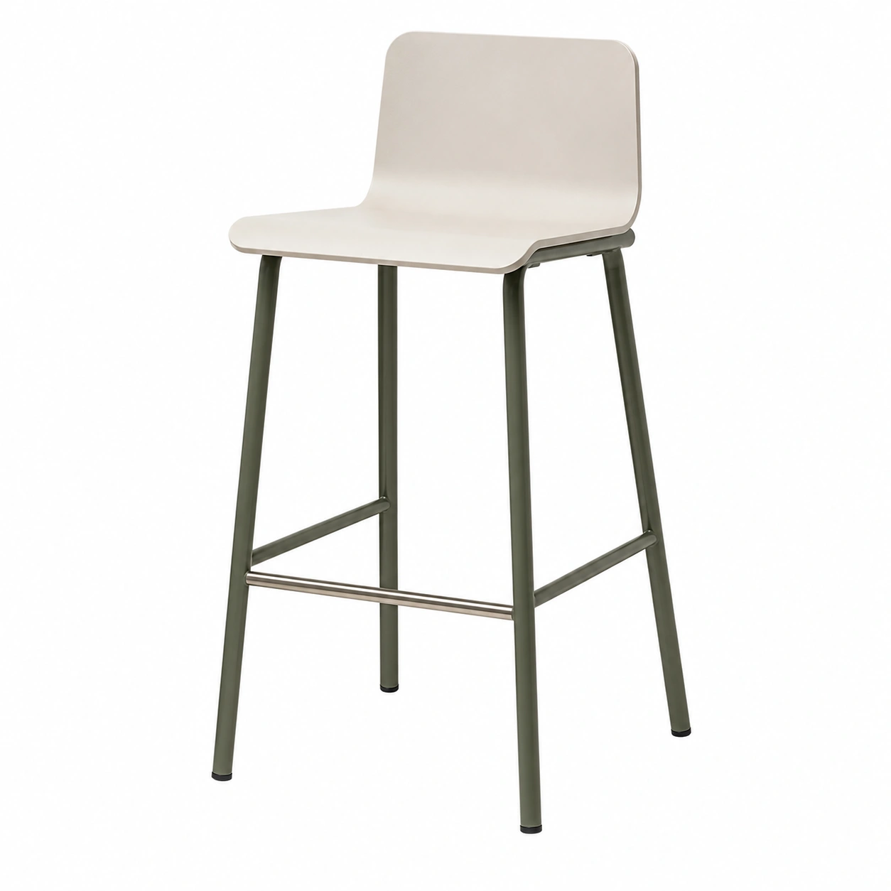 Lot 4 tabourets bar gris moderne-casaelvo