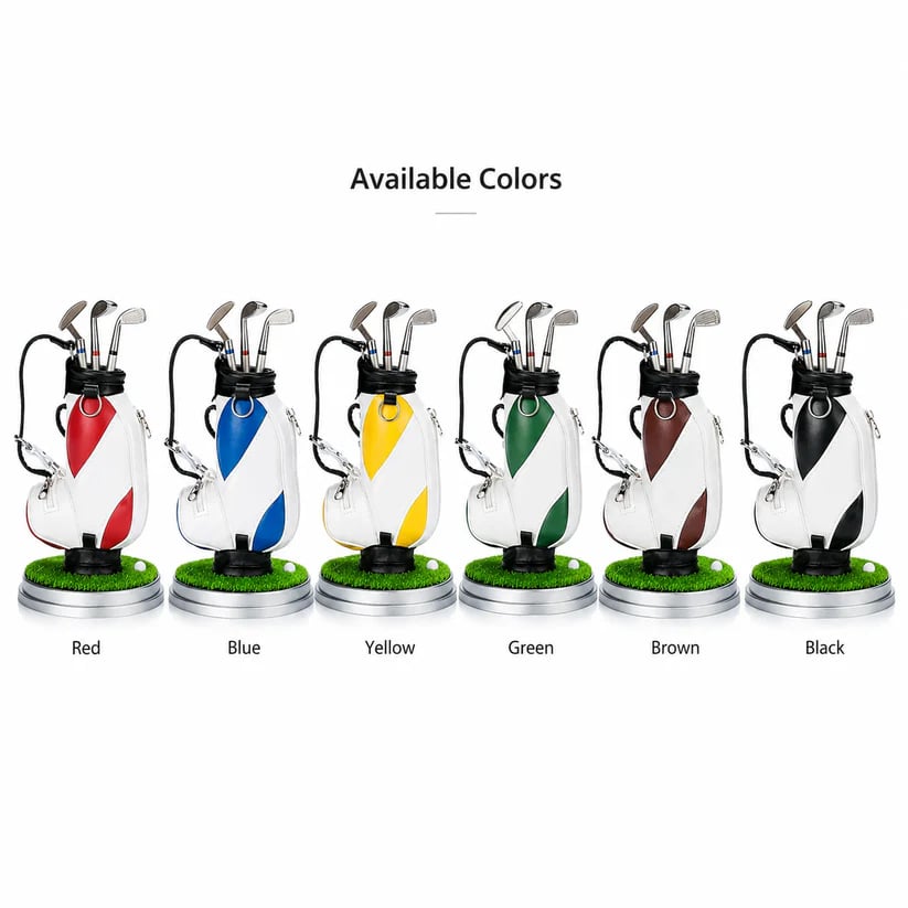 ⛳Golf Pen Holder + 3-Pen Set🏌️♂️Elevate Your Office Desk – A Hole-in-One for Style & Function