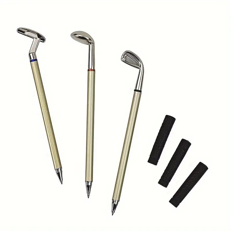 ⛳Golf Pen Holder + 3-Pen Set🏌️♂️Elevate Your Office Desk – A Hole-in-One for Style & Function