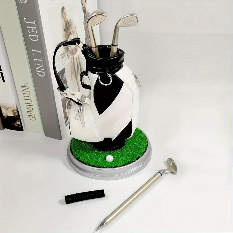 ⛳Golf Pen Holder + 3-Pen Set🏌️♂️Elevate Your Office Desk – A Hole-in-One for Style & Function