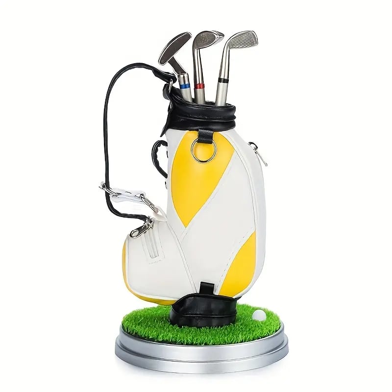 ⛳Golf Pen Holder + 3-Pen Set🏌️♂️Elevate Your Office Desk – A Hole-in-One for Style & Function