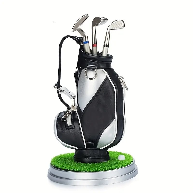 ⛳Golf Pen Holder + 3-Pen Set🏌️♂️Elevate Your Office Desk – A Hole-in-One for Style & Function