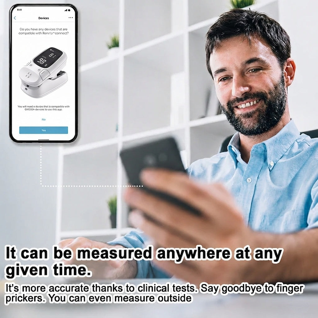 Non-Prick Portable Blood Sugar Monitor Multifunction Health Detecto
