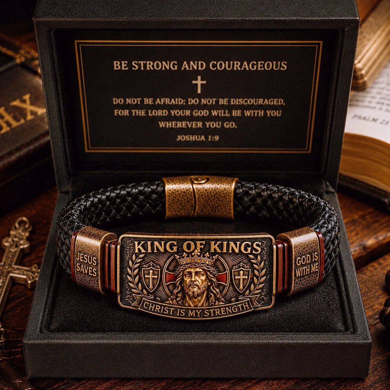 👑 The Ultimate Father's Day Tribute: King of Kings Faith Bracelet — Wear Your Belief with Pride (49% OFF Today🔥)