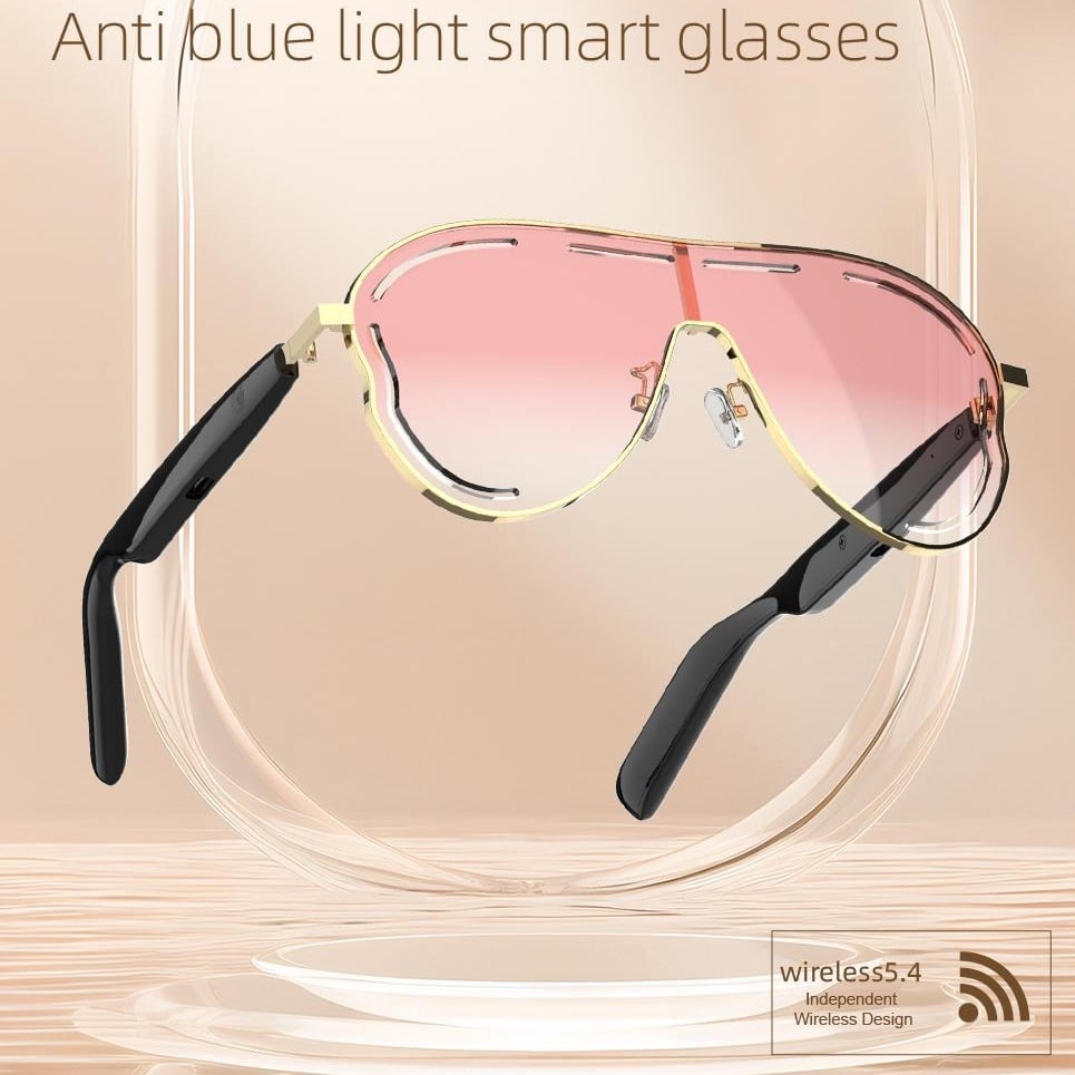 🏆Flash Sale😎 Smart Bluetooth 5.4 Audio Sunglasses – Open-Ear, UV & Blue Light Protection