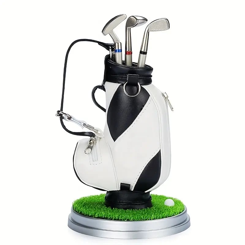 ⛳Golf Pen Holder + 3-Pen Set🏌️♂️Elevate Your Office Desk – A Hole-in-One for Style & Function