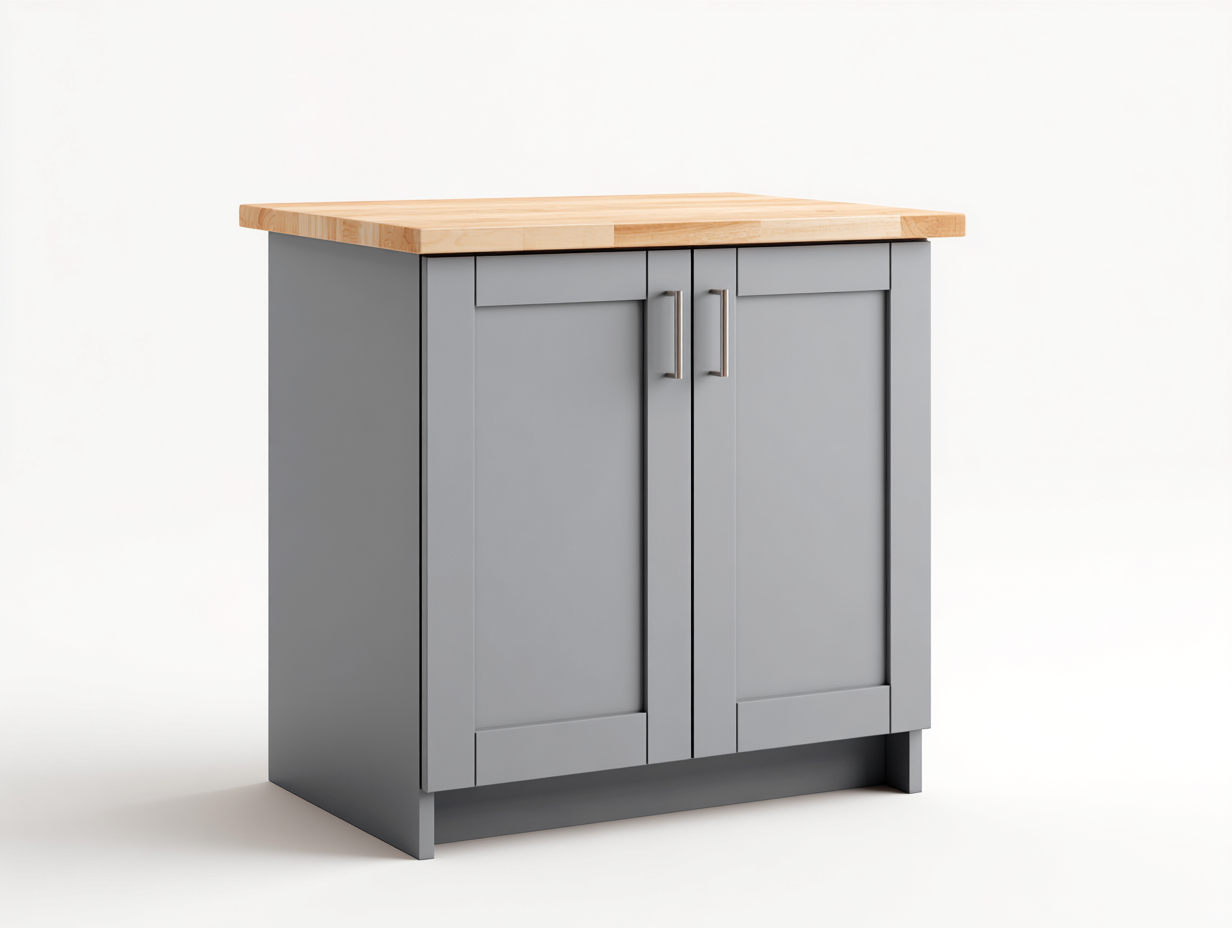 Buffet en bois pour salle à manger 100x45x88 cm - gris foncé et bois naturel - 2 portes - style moderne-Loftgohaus