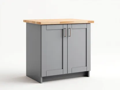 Buffet en bois pour salle à manger 100x45x88 cm - gris foncé et bois naturel - 2 portes - style moderne-Loftgohaus