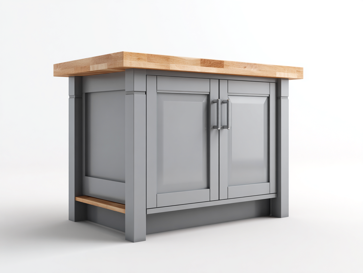 Buffet en bois pour salle à manger 100x45x90 cm - gris foncé et bois naturel - 2 portes 2 tiroirs - style classique-Loftgohaus